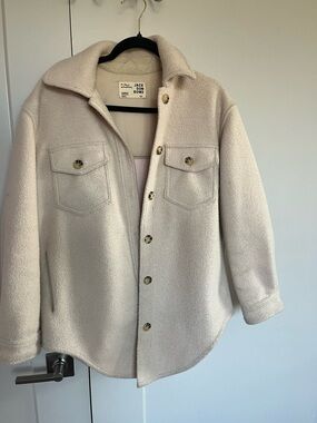 Jackson Rowe Cream Jacket with Button Detail